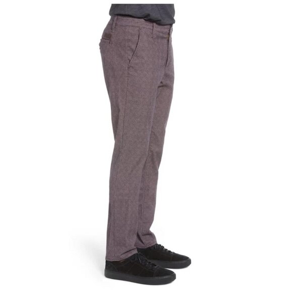 AG Adriano Goldschmied The Marshall Slim Chino Kleven Plum Pants sz 30R - Picture 2 of 10